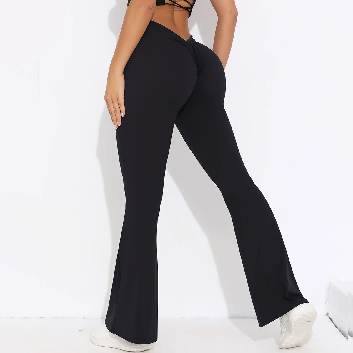 High Waist Lift Hip Wide Leg