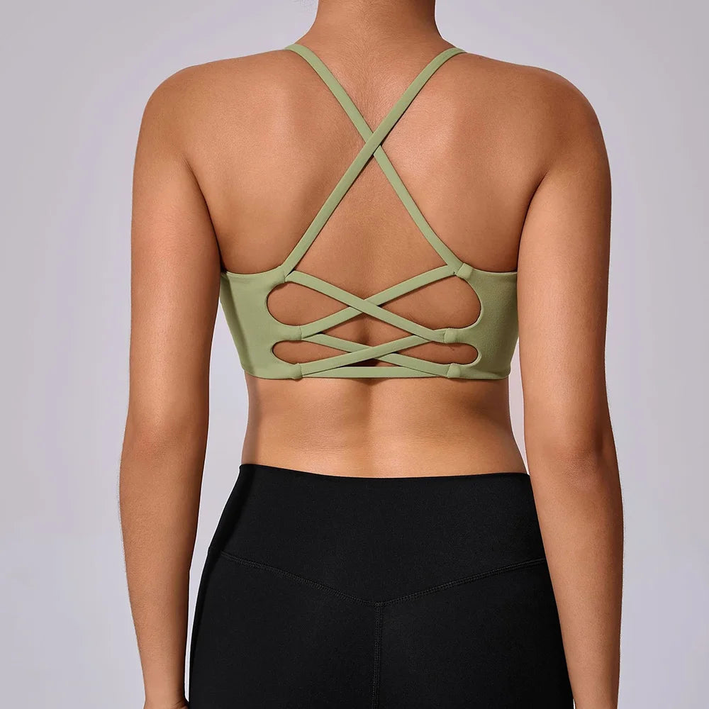 U-Shaped Multi-Strap Cross Back